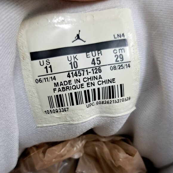 Size 11 Men Air Jordan 13 Retro ‘Grey Toe’ 2014 414571 126 - Picture 7 of 13